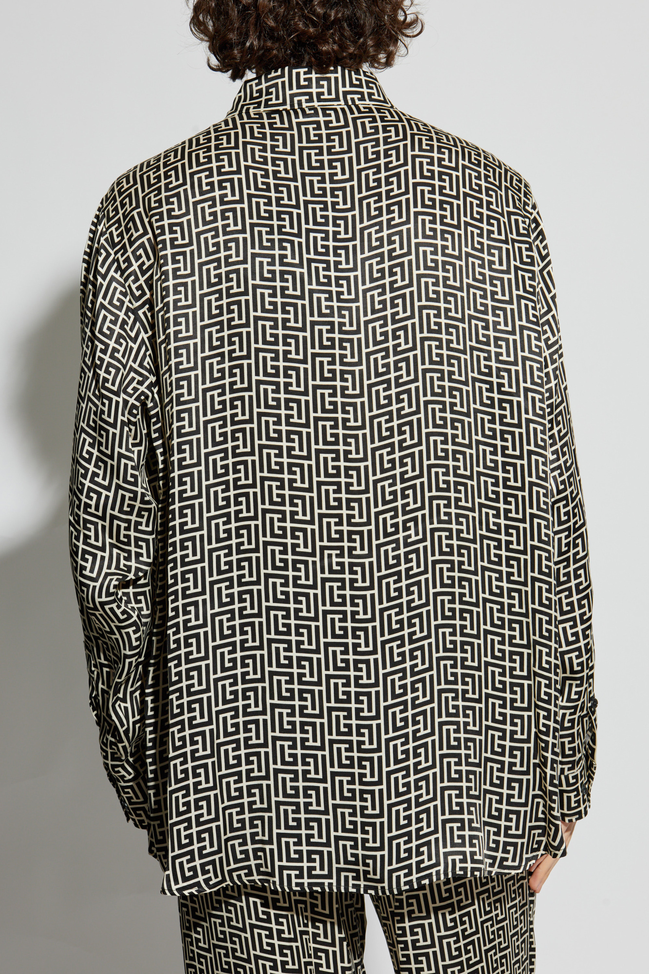 Black Shirt with monogram Balmain - Vitkac AS